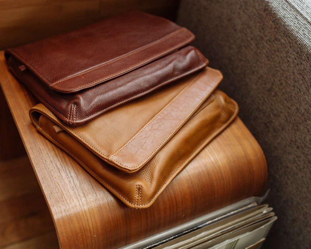 two tablet sleeves on a table