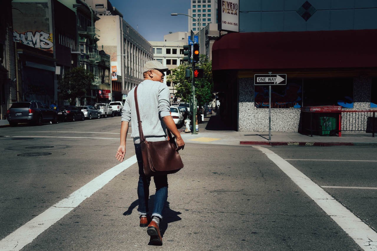 francis mendoza with bag