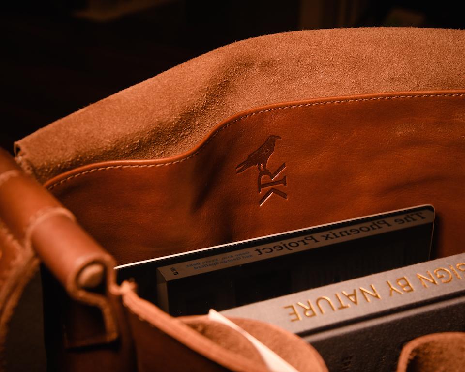 kamen road branding on bag